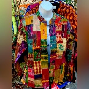 Kultural Adornments Handmade Silk Patchwork Reversible Jackets
